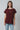 Oversized T-Shirt Frauen - Be yourself - Weinrot