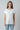 Oversized T-Shirt Frauen - Handbesticktem Logo - Weiß - 150 Stk. Limitiert