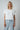 Oversized T-Shirt Frauen - Print Logo - Weiß