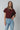 Oversized T-Shirt Frauen - Handbesticktem Logo - Weinrot - 150 Stk. Limitiert