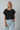 Oversized T-Shirt Frauen - Handbesticktem Logo - Schwarz - 150 Stk. Limitiert