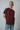 Herren T-Shirt mit handgesticktem Logo - Weinrot - 150 Stk. limitiert